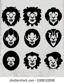 Lion Head Icon.