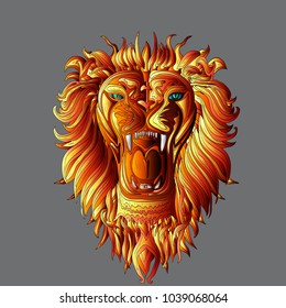 Lion head icon