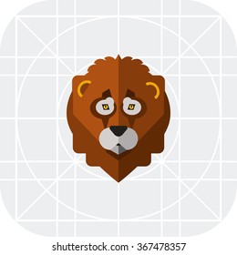 Lion head icon