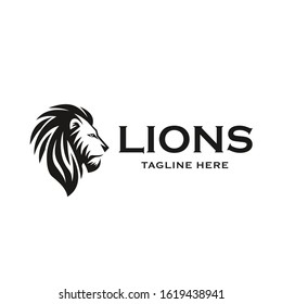 Lion Head Icon Logo Design. Vector illustration