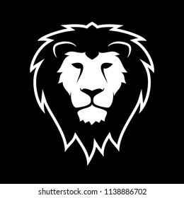 Lion Head Icon Logo Vector