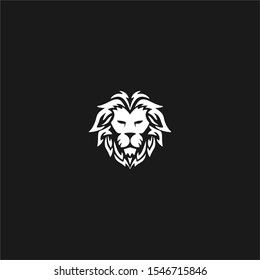 Lion head icon logo vector sign