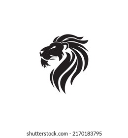 lion head icon logo vector design template