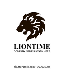 Lion head icon, symbol and logo Design Element. Vector. 