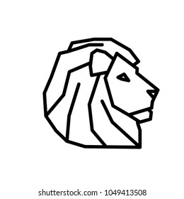 lion head icon vector template