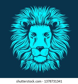 lion head illustration