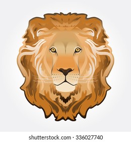 Lion head illustration