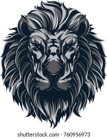 Lion head illustration