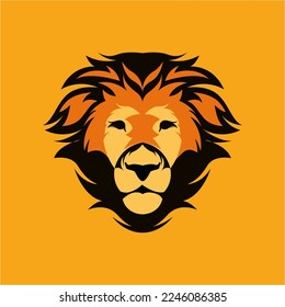 lion head illustration good to use for logo etc