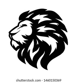 Lion head illustration logo vector template