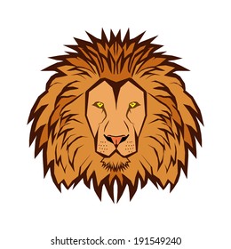 Lion Head Illustration Vector Stock Vector (Royalty Free) 191549240 ...