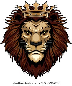 LION HEAD ILLUSTRATION VECTOR DESIGN