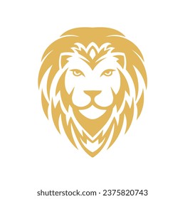 Lion head illustration vector template