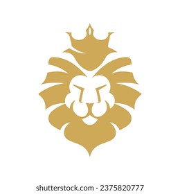 Lion head illustration vector template