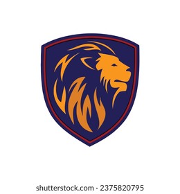 Lion head illustration vector template