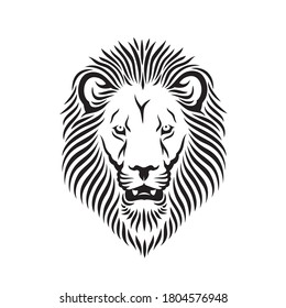 Lion head isolated vector illustration