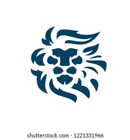 Lion Head King Creative Logo Modern Vector Editable Template Luxury
