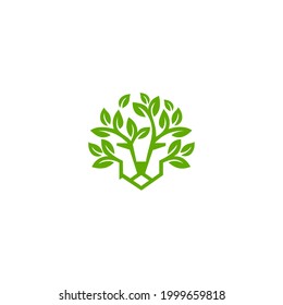 lion head leaf logo design