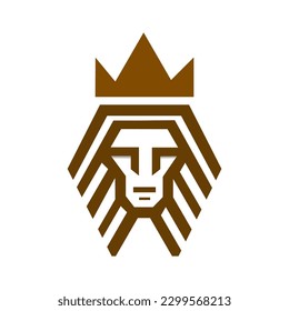 Die Löwenkopflinie ist einfach und modern in solider Farbe
