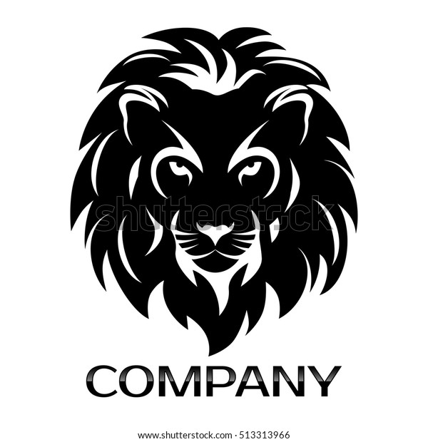 ライオンの頭のロゴ のベクター画像素材 ロイヤリティフリー