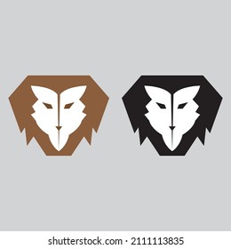 logotipo de cabeza de león para una marca