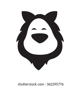 Lion Head Logo cartoon style