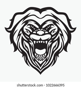 lion head logo colored 