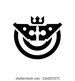 Löwenkopf-Logo mit Krone