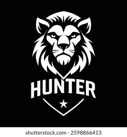 lion head logo design and art