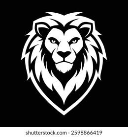lion head logo design and art