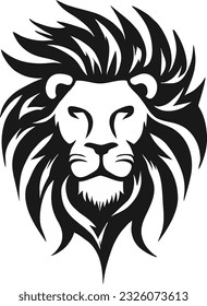 Lion head logo design, Lion badge emblem vector icon, Vector illustration 2