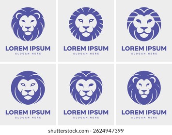 Diseño de logotipo de cabeza de león, ideas de marca audaces y potentes, diseño de logotipo único