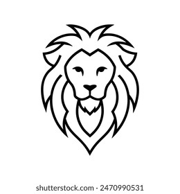 Lion head logo design for company