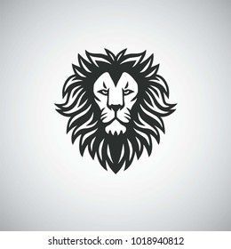 Lion Head Logo Design Icon Vector