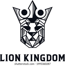 lion head logo design. lion king. lion face. elegant lion icon