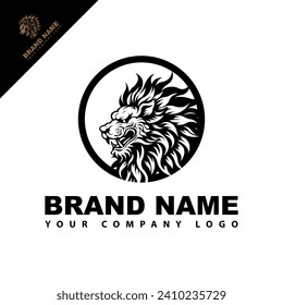 Lion head logo design is suitable for your company