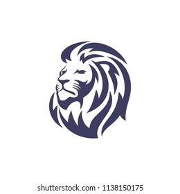 Lion Head Logo Design Template