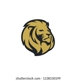 Lion Head Logo Design Template