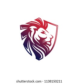 Lion Head Logo Design Template