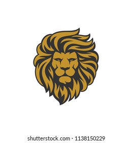 Lion Head Logo Design Template