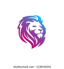 Lion Head Logo Design Template