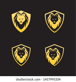 Lion Head Logo Design Template