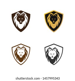Lion Head Logo Design Template