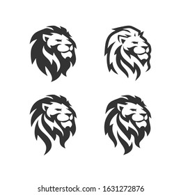 Lion Head Logo Design Template Vector illustration