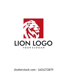 Lion Head Logo Design Template Vector illustration