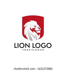 Lion Head Logo Design Template Vector illustration