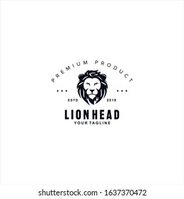 Lion Head logo design template idea