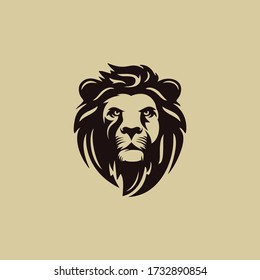 Lion Head Logo Design Template Idea