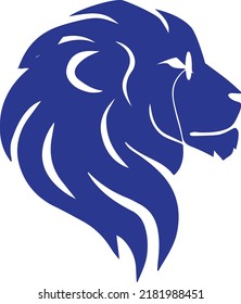 Lion Head Logo Design Template Vector illustration Free Vector