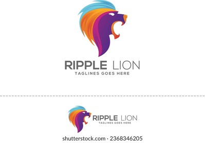 Lion Head Logo Design Template